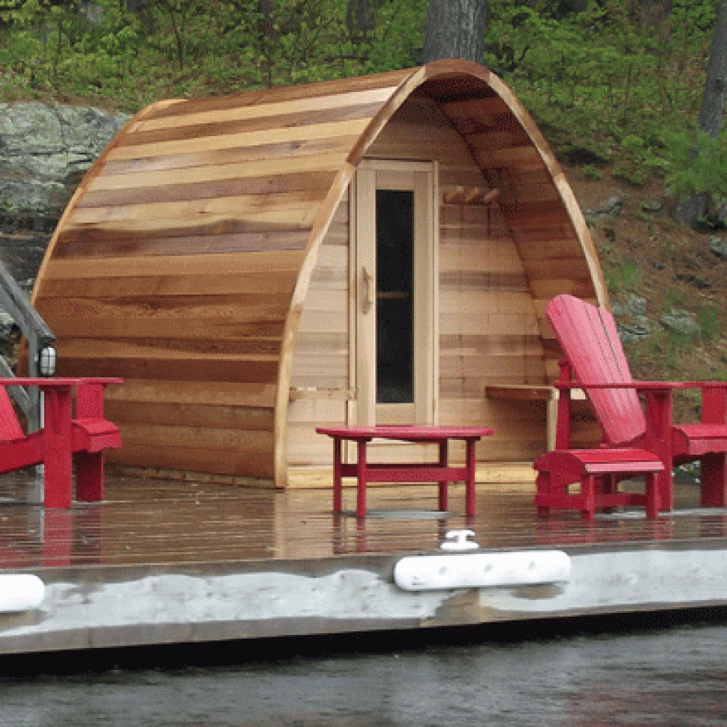 Clear Cedar POD Sauna